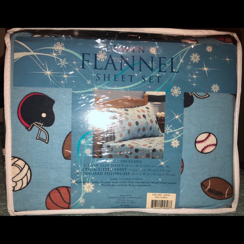 Boys twin flannel sheet set